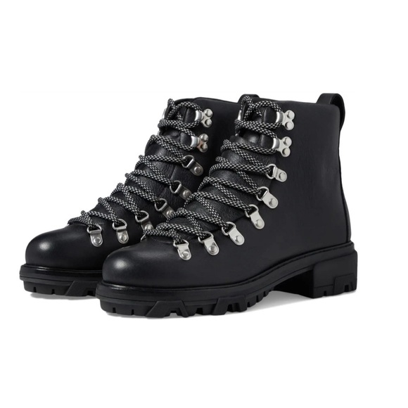 Rag & Bone Shiloh Biker Leather Boots Black Size 40 EU - Picture 1 of 12